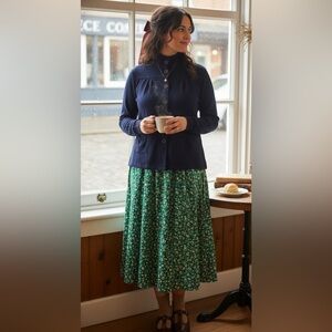 Anthropologie Inspired Navy Cardigan Sweater